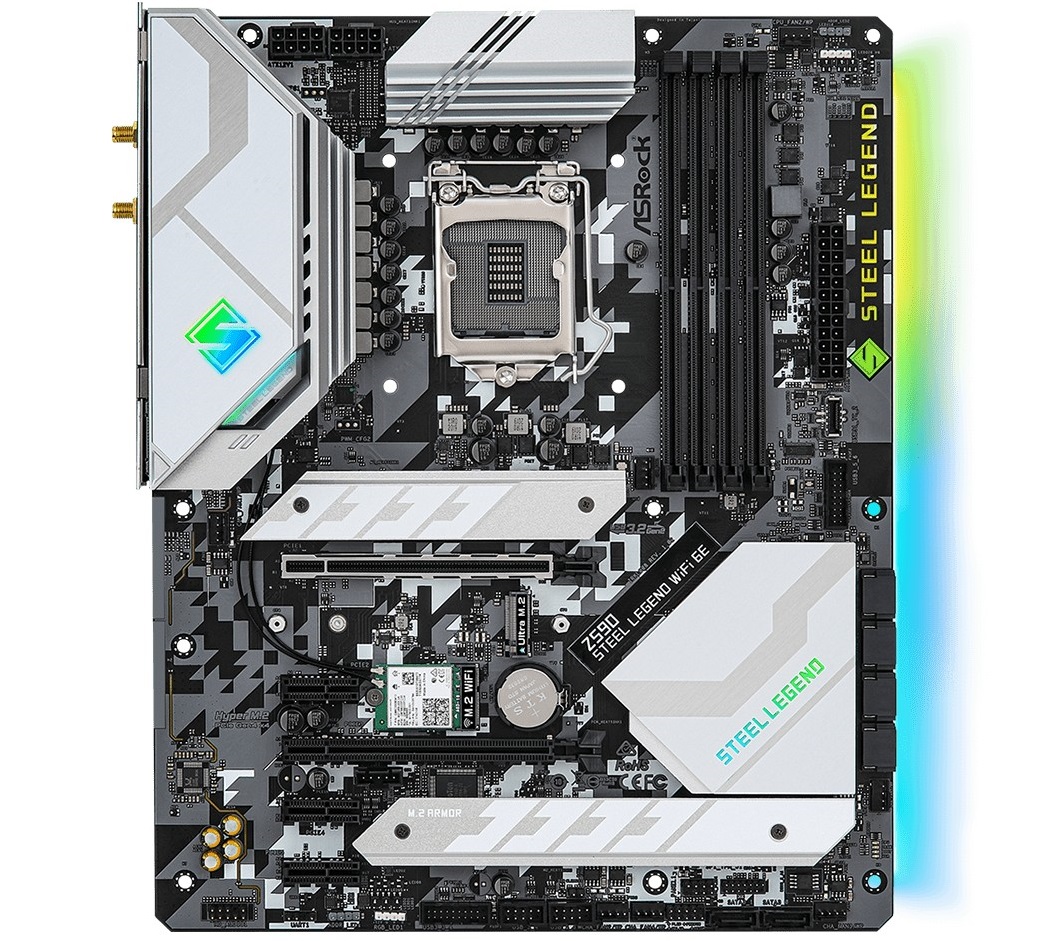 Visual Inspection - ASRock Z590 Steel Legend WiFi 6E Review: Z590